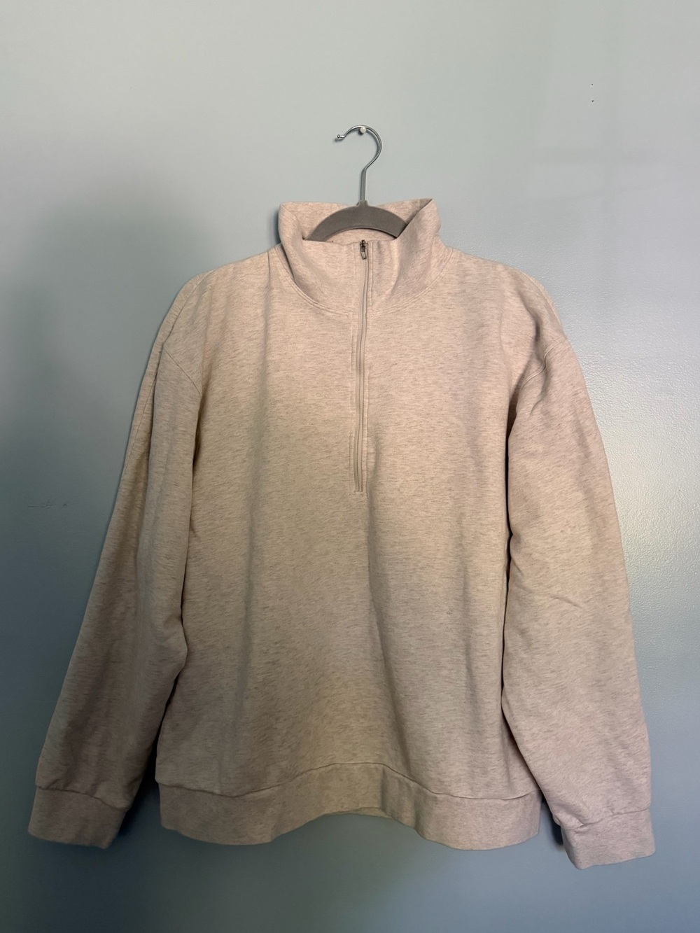 Lululemon Half-Zip Pullover Sweatshirt - Light Heathered Beige